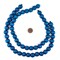 TheBeadChest 16mm Natural Round Wood Beads, Wooden Beads Loose Wood Spacer Beads for DIY Jewelry Making, 4 Sizes (8mm, 10mm, 12mm, 20mm) - Blue - Azul